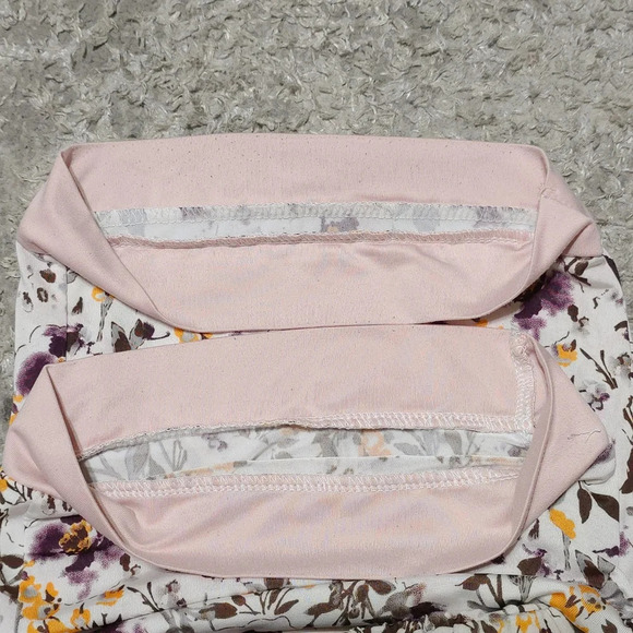 NANETTE LEPORE Floral Lightweight Elastic Waistband Pajama Pants, Pink Trim Hem - Picture 8 of 12